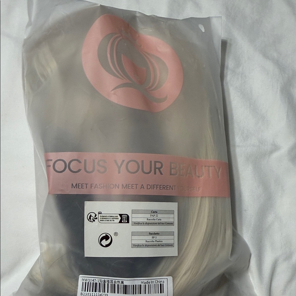 Blonde and Black Hair Extension